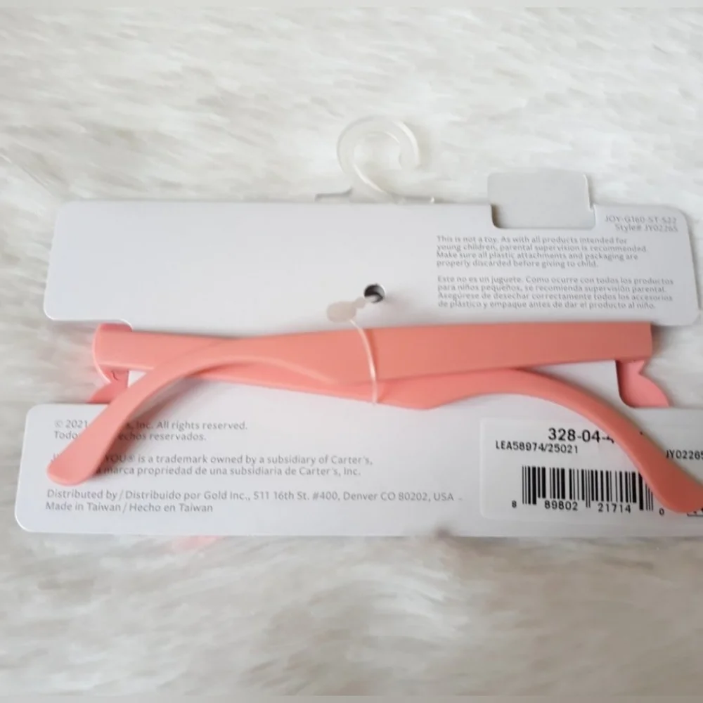 NWT Carter's Just One You Baby Girl's Floral Round Sunglasses, Peachy